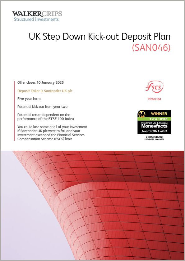 UK Step Down Kick-out Deposit Plan (SAN046)